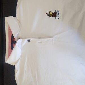 Cabot Cove Women's white golf shirt